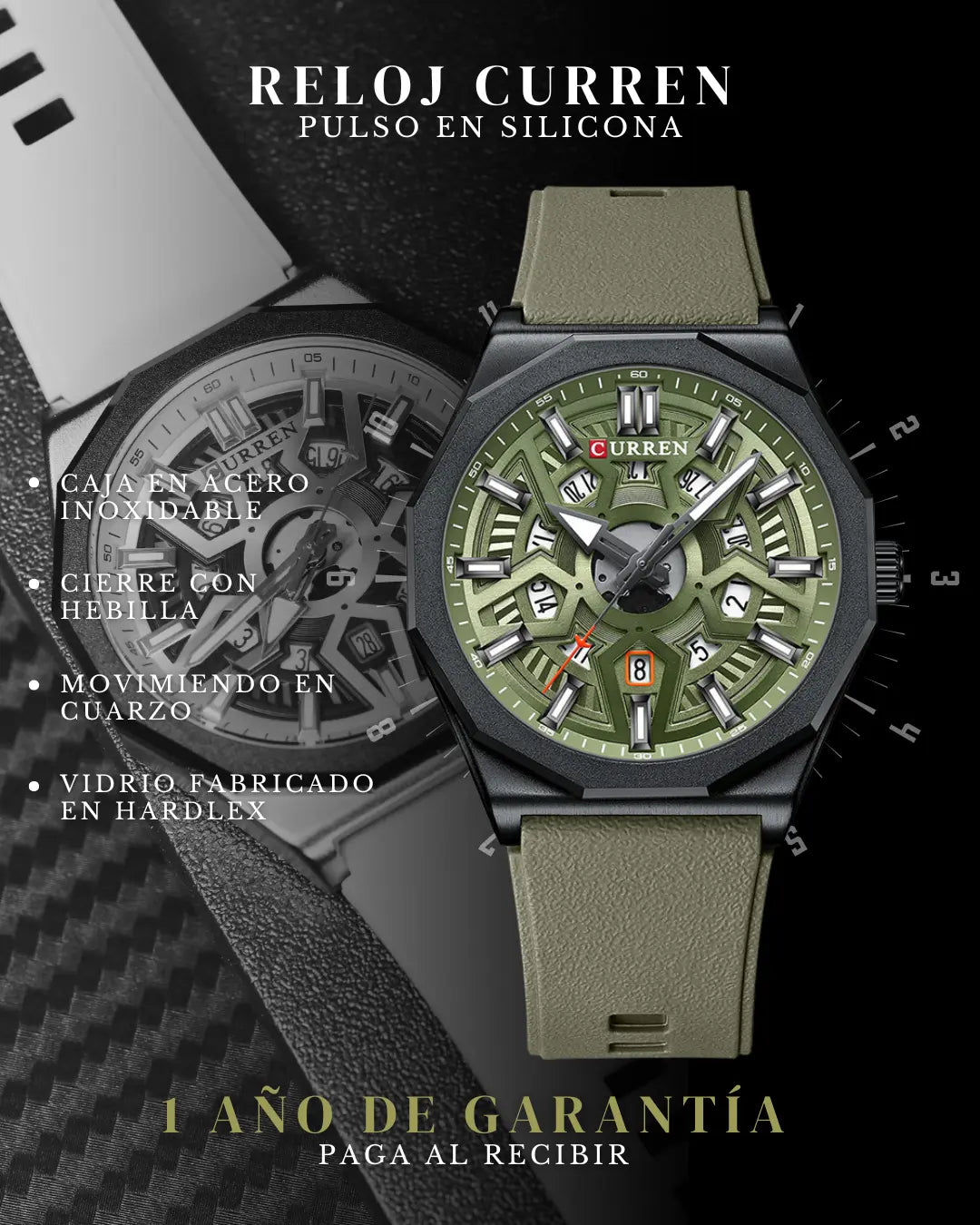 Reloj Deportivo Para Hombre - Curren 8437